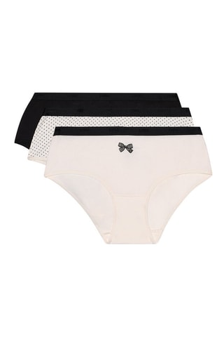 3 shortis Les Pockets - Blanco y negro - Dim