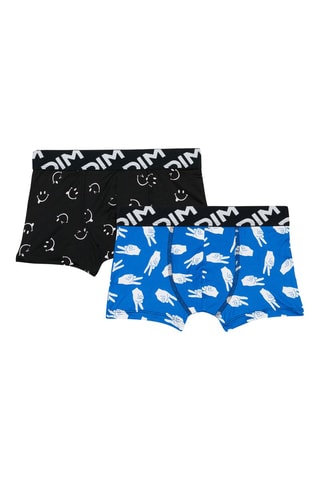 2 bóxers Micro Recyclée - Azul y negro