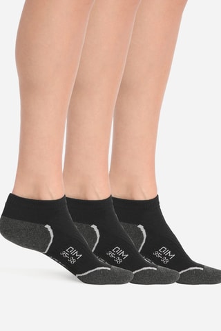 12 pares de calcetines cortos Dim Sport - Negro - Dim