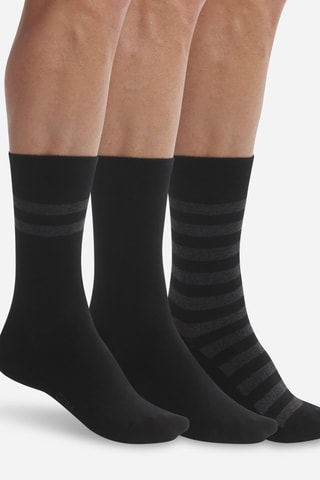 12 pares de calcetines Coton Style - Negro - Dim