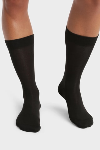8 pares de calcetines de algodón orgánico Good - Negro - Dim