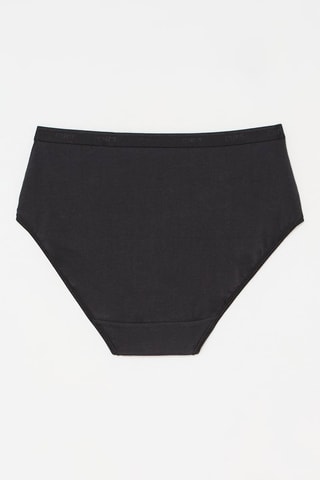 2 bragas de talle maxi Coton Bio - Negro y blanco - Dim