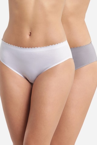 2 bragas Body Touch - Blanco y gris - Dim