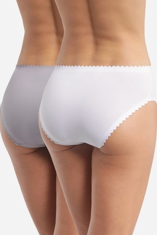 2 bragas Body Touch - Blanco y gris - Dim