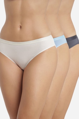 3 bragas - Beige, celeste y antracita - Dim