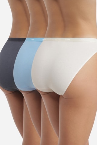3 bragas - Beige, celeste y antracita - Dim