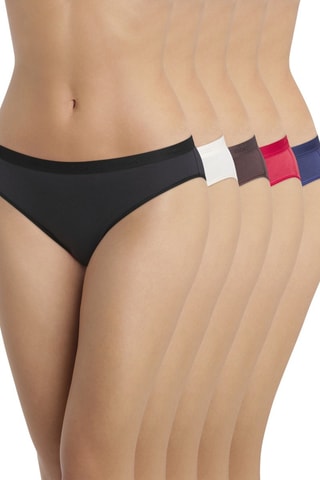 5 bragas Les Pockets Ecodim - Negro y blanco - Dim