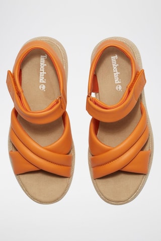 Sandalias de piel - Naranja