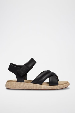 Sandalias de piel - Negro