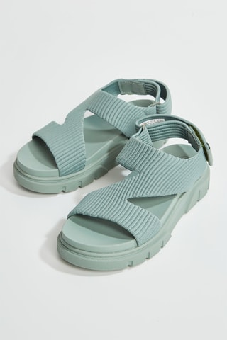Sandalias con plataforma - Verde
