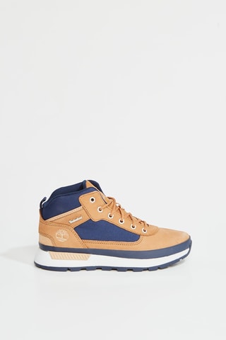 Zapatillas altas de trekking de piel - Marrón
