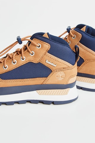 Zapatillas altas de trekking de piel - Marrón
