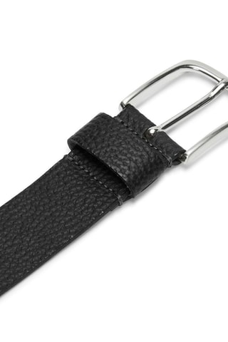 Cinturón de piel - Negro