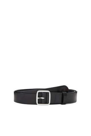 Cinturón de piel - Negro
