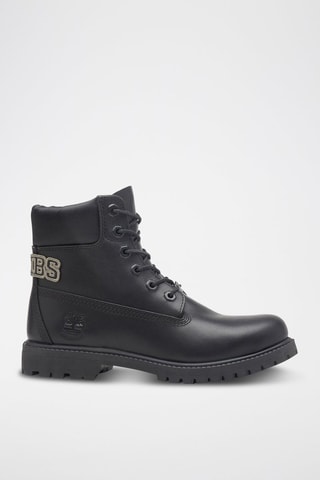 Botines de piel - Negro