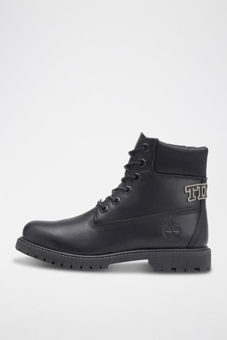Botines de piel - Negro