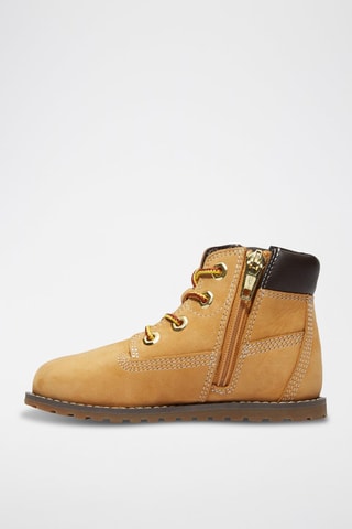 Botines de piel - Marrón claro
