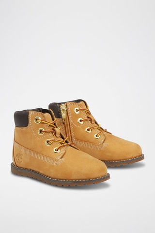 Botines de piel - Marrón claro