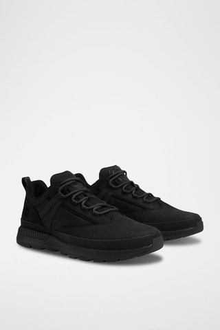 Zapatillas de piel - Negro
