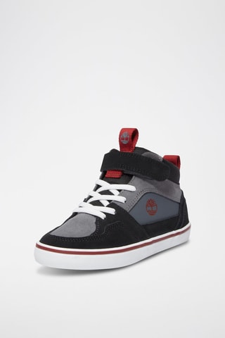 Zapatillas altas de piel - Gris