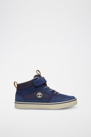 Zapatillas altas de piel - Azul