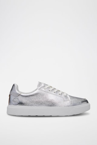 Zapatillas de piel - Plateado