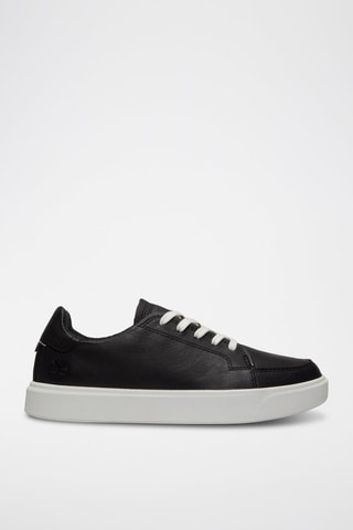 Zapatillas de piel - Negro