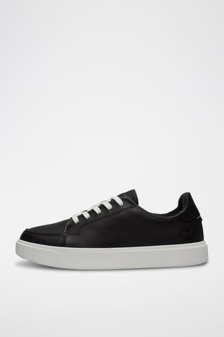 Zapatillas de piel - Negro