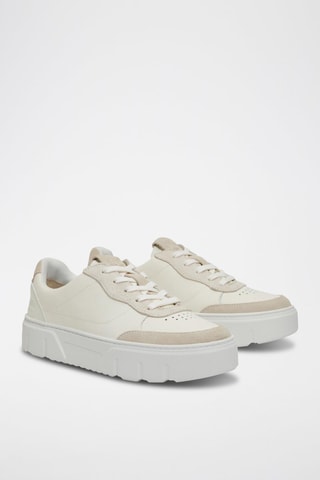 Leren Platform Sneakers - Wit