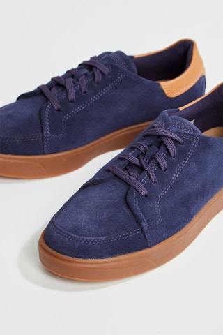 Zapatillas de piel - Azul