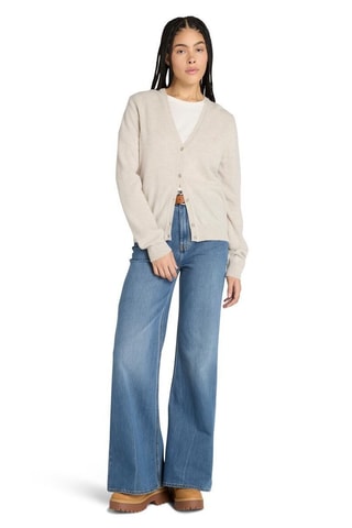 Cárdigan de lana merino - Beige