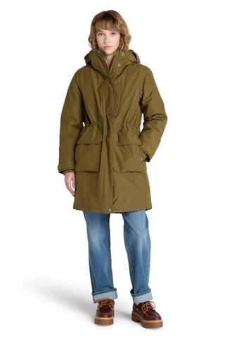 Parka con capucha - Caqui