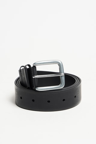 Cinturón de piel - Negro