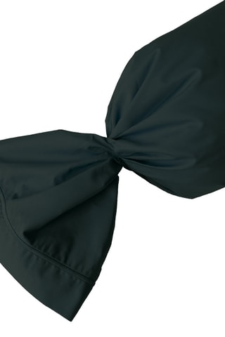 Capa de almofada rolo em percal de algodão 80 fios/cm² - Preto
