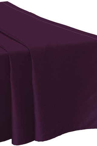 Lençol liso em cetim de algodão 120 fios/cm² - Violeta