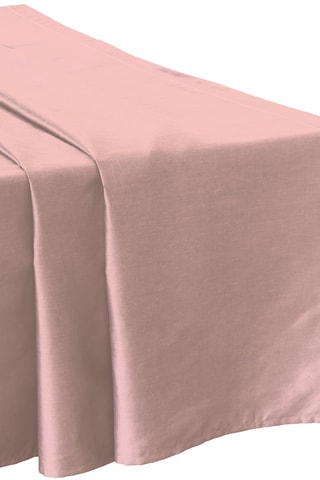 Lençol liso em cetim de algodão 120 fios/cm² - Rosa claro
