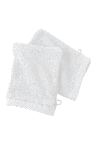 2 toalhetes de rosto - Branco