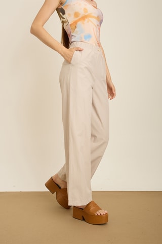 Pantalon wide legs - Gris