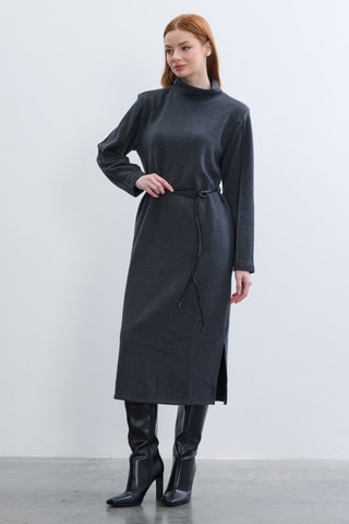Robe midi - Anthracite