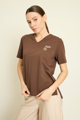 T-shirt - Marron