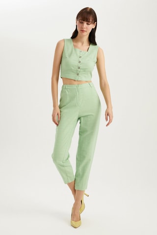 Pantalón carrot - Verde