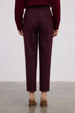 Pantalón carrot  - Burdeos