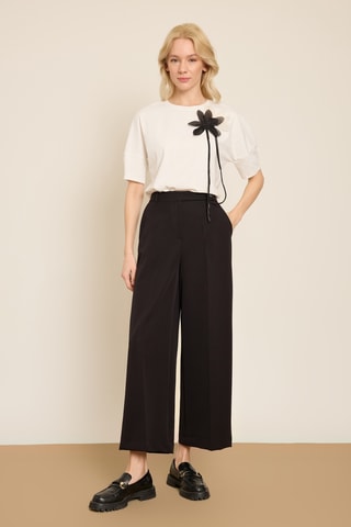 Pantalón wide leg - Negro