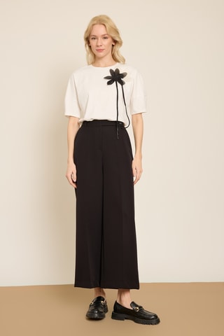 Pantalón wide leg - Negro