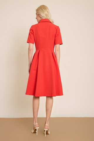 Vestido-camisa - Vermelho
