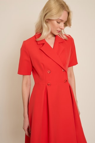 Vestido-camisa - Vermelho