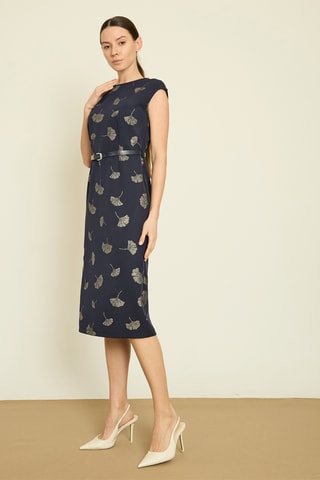 Robe droite - Bleu marine