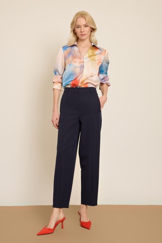 Pantalon carotte 7/8 - Bleu marine