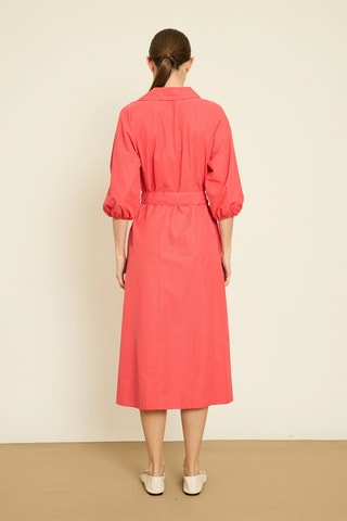 Vestido midi - Coral
