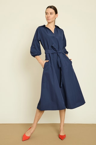 Robe midi - Bleu marine
